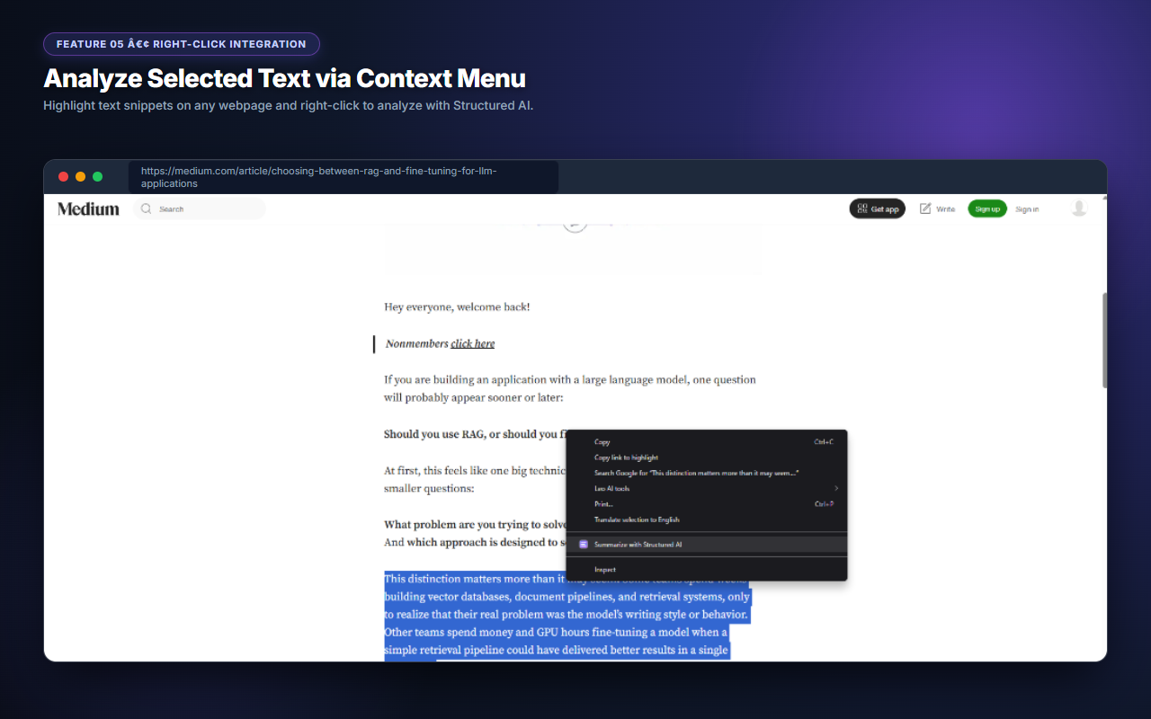 Right Click Context Menu